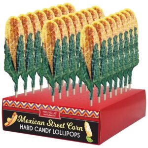 Melville Mexican Street Corn Lollipop Display, 24ct